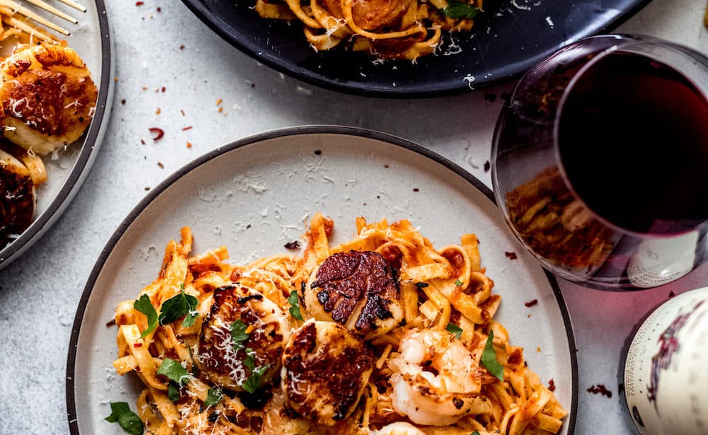 seafood pasta with arrabiata sauce diala's kitchen